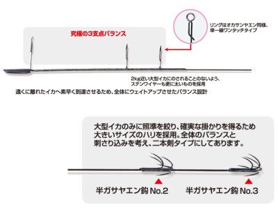 画像2: カツイチ(KATSUICHI)☆IKAクラ スペシャルヤエン Y-13 LLサイズ【送料590円 8千円以上送料無料】