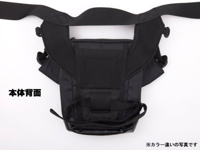 画像3: ダイワ(DAIWA)☆エメラルダス タクティカル サイバッグ(EMERALDAS T THIGH BAG) （C） ブラック【全国一律送料無料】