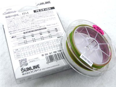 画像1: サンライン(SUNLINE)☆ソルティメイト(SaltiMate) PE EGI ULT HS4 0.8号 180m【メール便だと送料280円】