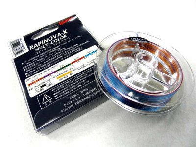 画像1: ラパラ(Rapala)☆ラピノヴァ・エックス マルチカラー(RAPINOVA-X MULTI-COLOR) 150m 0.6号【メール便だと送料280円】