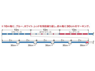 画像3: モーリス（VARIVAS）☆アバニ エギング プレミアムPE ティップラン トリコロール 0.4号 150m【メール便だと送料280円】