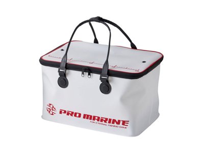 画像1: プロマリン(PRO MARINE)☆EVAハイパーバッカンDX AEG302-30WH フタ付 30cm ホワイト【送料590円 8千円以上送料無料】