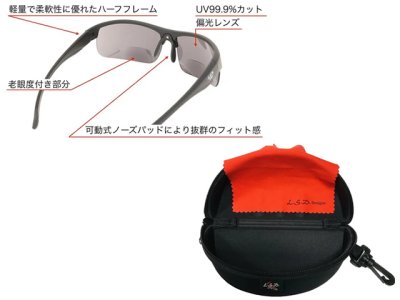 画像3: L.S.D. Designs☆バイフォーカルネオ（By Foecal Neo） 老眼度付き偏光サングラス【送料590円 8千円以上送料無料】