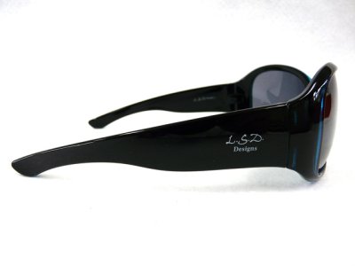 画像1: L.S.D. Designs☆D.FLYMAN Eyeware 015-12(クリアーブルーブラック／ライトスモークシルバーミラー)【送料590円 8千円以上送料無料】