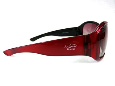 画像1: L.S.D. Designs☆D.FLYMAN Eyeware 015-12(トゥルーレッド／ピンクグレーグラデーション)【送料590円 8千円以上送料無料】