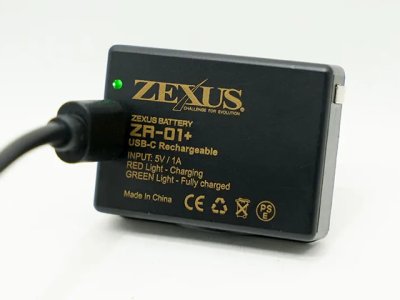 画像2: 冨士灯器☆ZEXUS専用電池 ZR-01+ （1000mAh）【メール便だと送料280円】