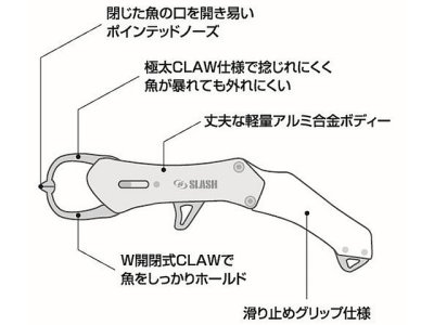 画像3: スラッシュ(SLASH)☆フィッシュグリップCP SL-228【メール便だと送料280円】