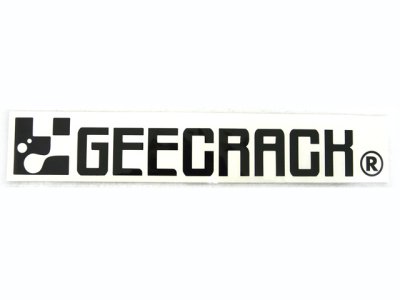 画像3: ジークラック(GEECRACK)☆ロゴステッカー400 ブラック【送料590円 8千円以上送料無料】