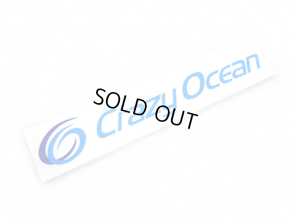 画像1: クレイジーオーシャン(Crazy Ocean)☆カッティングステッカー(CUTTING STICKER) 240×50【メール便だと送料280円】 (1)