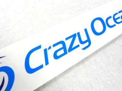 画像2: クレイジーオーシャン(Crazy Ocean)☆カッティングステッカー(CUTTING STICKER) 240×50【メール便だと送料280円】