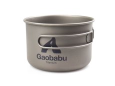 画像2: ガオバブ(Gaobabu)☆チタンポットSOLO　800（フタ・厚手メッシュ袋付き）【送料590円 8千円以上送料無料】 (2)