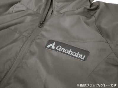 画像3: ガオバブ(Gaobabu)☆Gaobabuロゴ刺繍ワッペン（横型） ブラック/ベージュ ※日本製【メール便だと送料280円】