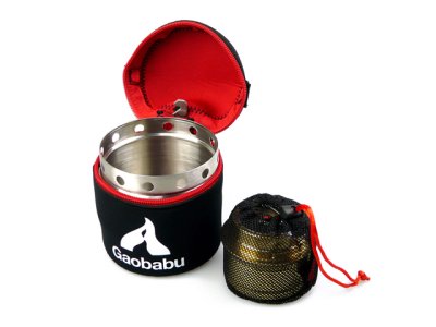 画像2: ガオバブ(Gaobabu)☆Gaobabuキャリボ風防＋アルコールバーナーDEEPタイプセット GSET-31【送料590円 8千円以上送料無料】