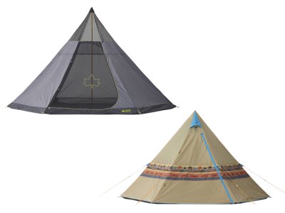 画像1: ロゴス(LOGOS)☆LOGOS ナバホ Tepee 400 セット-BB【同梱発送不可】【北・東北・沖 除き送料無料】