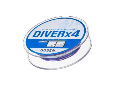 画像1: ゴーセン(GOSEN)☆DIVERx4 ダイバーエックス フォー  300m 3.0号【メール便だと送料280円】