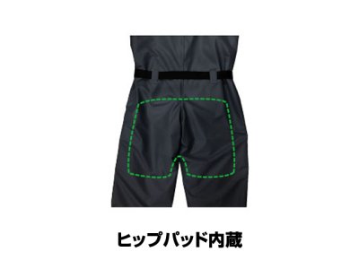 画像1: プロマリン(PRO MARINE)☆防水防寒ウィンターPUマリンサロペットパンツ ブラック Mサイズ WBA2422-BK-M【送料590円 8千円以上送料無料】