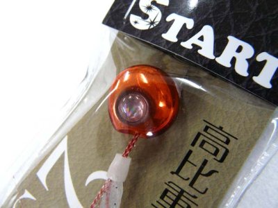 画像1: スタート(START)☆タイラバ 2step TG トリプルフックショートカーリー コンプリート(遊動式) 45g ＃01オレンジレッド【メール便だと送料280円】