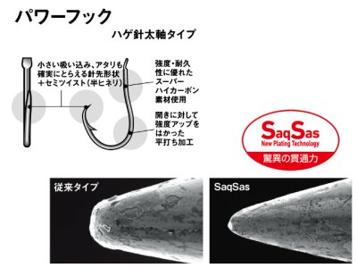 画像3: ダイワ(DAIWA)☆快適カワハギ3本仕掛けSS＋S パワーフック5.0【メール便だと送料280円】