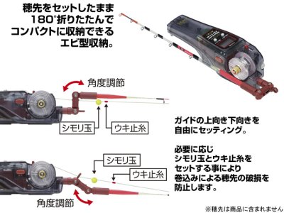 画像1: プロックス(PROX)☆攻棚ワカサギモータードライブEC スモーキーダルレッド PX018ESDR【全国一律送料無料】