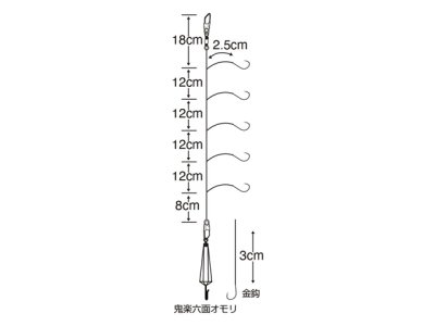 画像3: ささめ針☆ワカサギ仕掛 マルチセット6本鈎 N-504 4g【メール便だと送料280円】