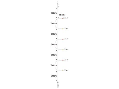 画像1: ハリミツ(HARIMITSU)☆須磨沖 めくりアジ5-0.8 C-106【メール便だと送料280円】