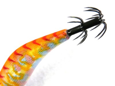 画像1: マルキユーFishLeague☆エギリー ダートマックス(EGILEE DARTMAX) 3.5号 D26CM:オレンジタイガーカモマーブル【メール便だと送料280円】