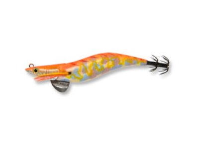 画像2: マルキユーFishLeague☆エギリー ダートマックス(EGILEE DARTMAX) 3.5号 D26CM:オレンジタイガーカモマーブル【メール便だと送料280円】