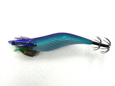 画像2: マルキユーFishLeague☆エギリー ダートマックスTR(EGILEE DARTMAX) 3.5号 40g-BK TR10: パープルボーダーグリーン【メール便だと送料280円】