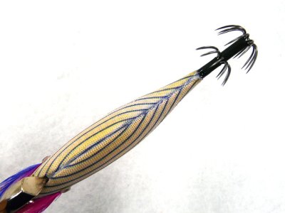 画像3: マルキユーFishLeague☆エギリー ダートマックスTR(EGILEE DARTMAX) 3.5号 30g-BK TR02: ピンクボーダーゴールド【メール便だと送料280円】