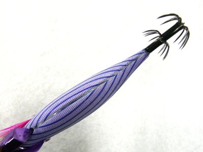 画像3: マルキユーFishLeague☆エギリー ダートマックスTR(EGILEE DARTMAX) 3.5号 30g-BK TR05: ディープパープルボーダーパープル【メール便だと送料280円】