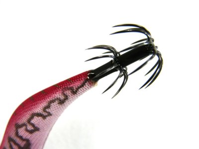 画像1: マルキユーFishLeague☆エギリー ダートマックスTR(EGILEE DARTMAX) 3.5号 30g-BK TR18: UVファイヤータイガーレッド【メール便だと送料280円】