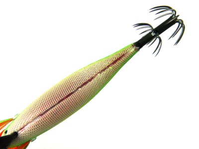 画像3: マルキユーFishLeague☆エギリー ダートマックスTR(EGILEE DARTMAX) 3.5号 30g-BK TR21: オレンジヘッド/ダークグリーンアジレッド【メール便だと送料280円】