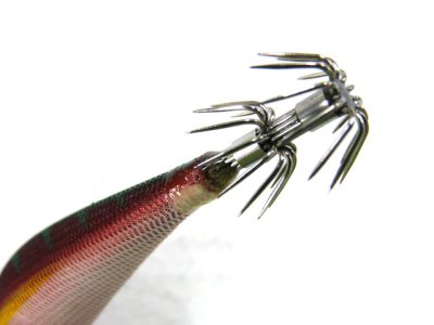 画像1: ダイワ(DAIWA)☆エメラルダス(Emeraldas)　ボート2 RV 3.0号25g #1赤-ブラウン杉【メール便だと送料280円】