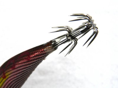 画像1: ダイワ(DAIWA)☆エメラルダス(Emeraldas)　ボート2 RV 3.5号50g RV-1 赤-縞ブラウン【メール便だと送料280円】