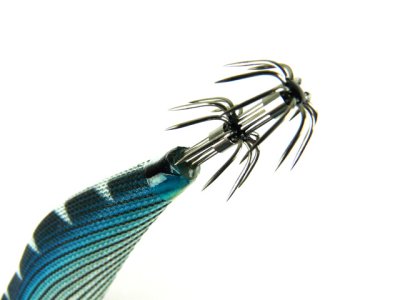 画像1: ダイワ(DAIWA)☆エメラルダス(Emeraldas)　ボート2 3.0号25g #12夜光-ブラックヘッド/縞ブルー杉【メール便だと送料280円】