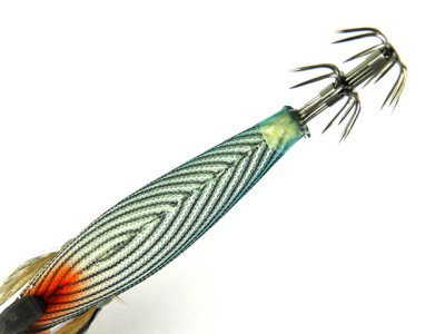 画像2: ダイワ(DAIWA)☆エメラルダス(Emeraldas)　ボート2 3.0号25g #12夜光-ブラックヘッド/縞ブルー杉【メール便だと送料280円】