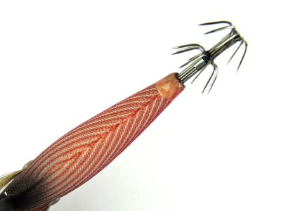 画像2: ダイワ(DAIWA)☆エメラルダス(Emeraldas)　ボート2 3.5号30g #13夜光-ブラックヘッド/縞赤【メール便だと送料280円】