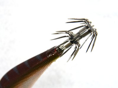 画像1: ダイワ(DAIWA)☆エメラルダス(Emeraldas)　ボート2 3.0号25g #10レッドオイル－ブラウン杉【メール便だと送料280円】