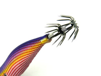 画像1: ダイワ(DAIWA)☆エメラルダス(Emeraldas)　ボート2 3.25号30g #1赤-縞パープル【メール便だと送料280円】